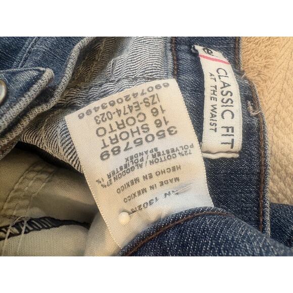 Lee Relaxed Fit At the Waist Jeans Womens Size 16 Short Medium Wash Denim - Picture 2 of 5